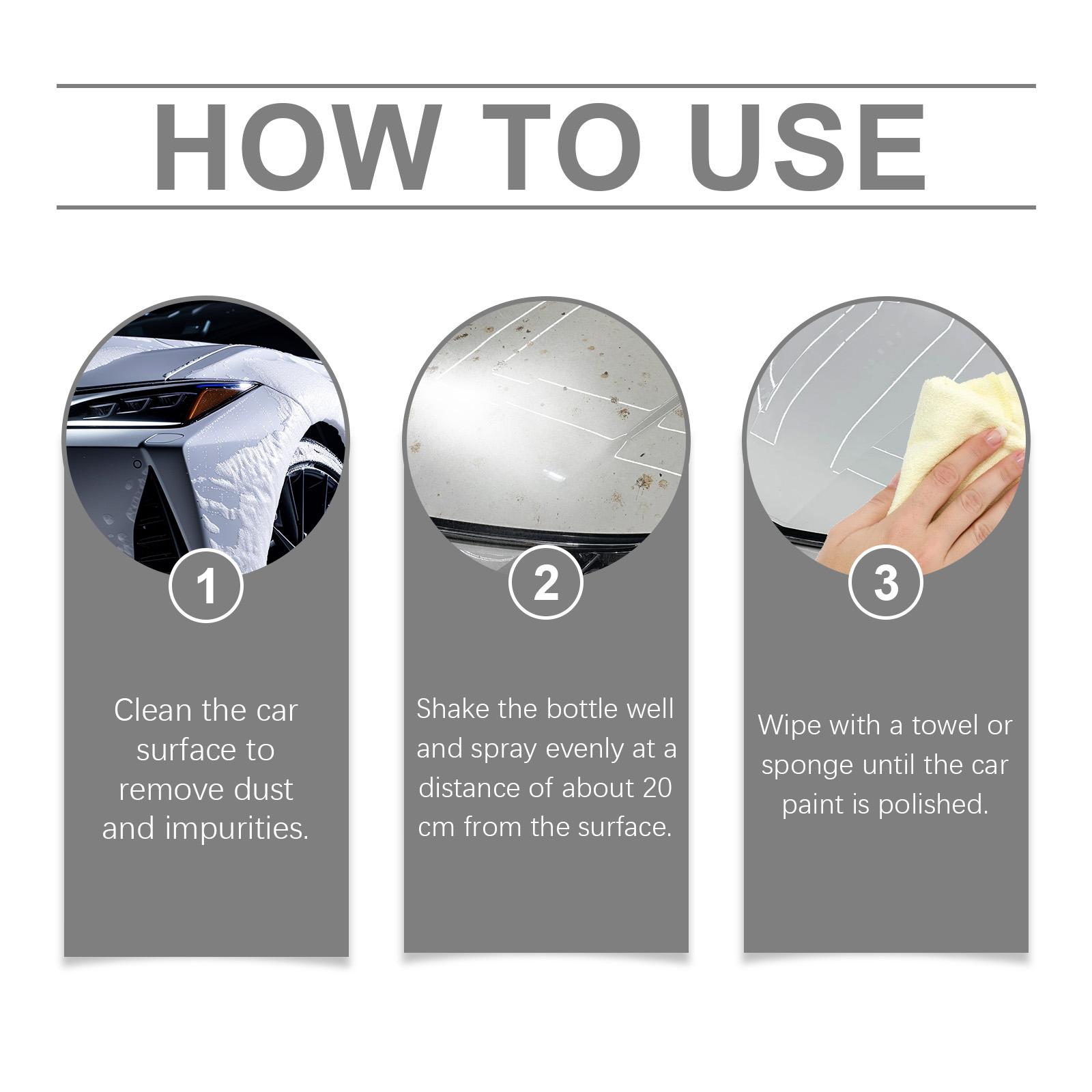 Car Coating Spray 120ml Auto Care Polishing Dust Proof Anti Stain Liquid Glass Sealant Coating Agent