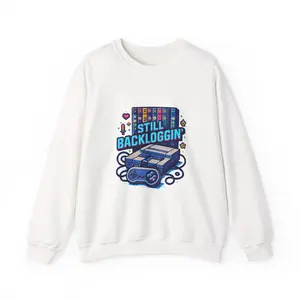 Still Backloggin' Retro Game Console Sweatshirt | Video Game Controller Art