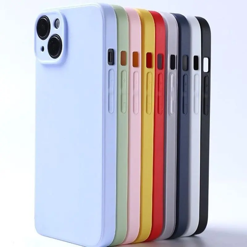 Liquid Silicone Soft Back Casing for iPhone 14 Plus,13,12 Mini,11 Pro Max,Xs,X,Xr,7,8 - Shockproof Protection Phone Case Accessory for Smartphones