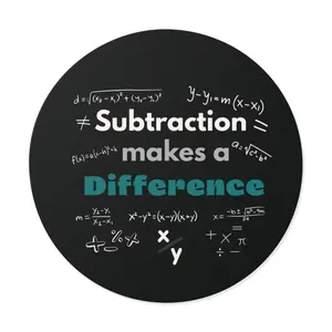 math stickers, Math-Inspired Round Vinyl Stickers - Perfect for Educators & Students, Classroom Decor, Learning Tools, Gift for Math Lovers