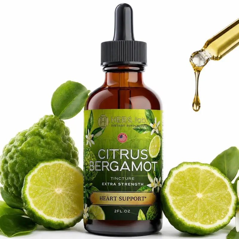 Citrus Bergamot Liquid Drops  Daily Glow & Antioxidant Support – Alcohol-Free, Non-GMO, Made in USA
