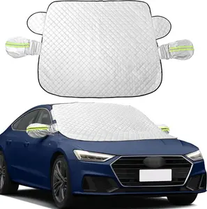 Car Windshield Snow Cover Sun Shade Winter Dust Rain Ice Frost Guard Protector - Durable Design for Winter Weather Protection & Summer sunshade