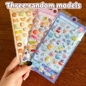 Adorable 3D Gummy Candy Stickers (3 Random Designs) | Versatile Decals for Planners, Laptops & Small Gifts
