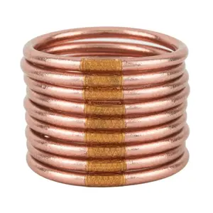BuDhaGirl | Rose Gold All Weather Bangles® - Serenity Prayer