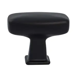 Berenson  1.56 in. Subtle Surge Knob, Matte Black