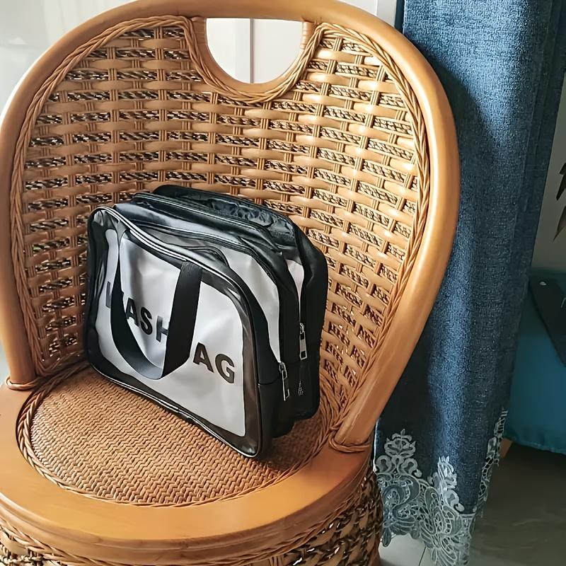 Large Capacity Travel Toiletry Bag and Gym Storage Bag, Matte Translucent Material, Convenient Handle, Spacious Interior, Unisex, Perfect Gift