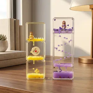 Liquid Motion Bubbler - Sensory Fidget Desk Toy for Kids & Adults - Relaxing Hourglass Timer Tubes - Calming Visual Play for School, Home, Office, Stress Relief and Focus