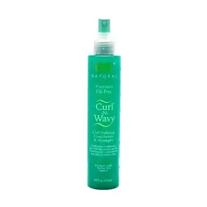 Organic Natural Curl N Wavy Curl Defining Conditioner and Detangler Peppermint 8 oz Haircare Oil