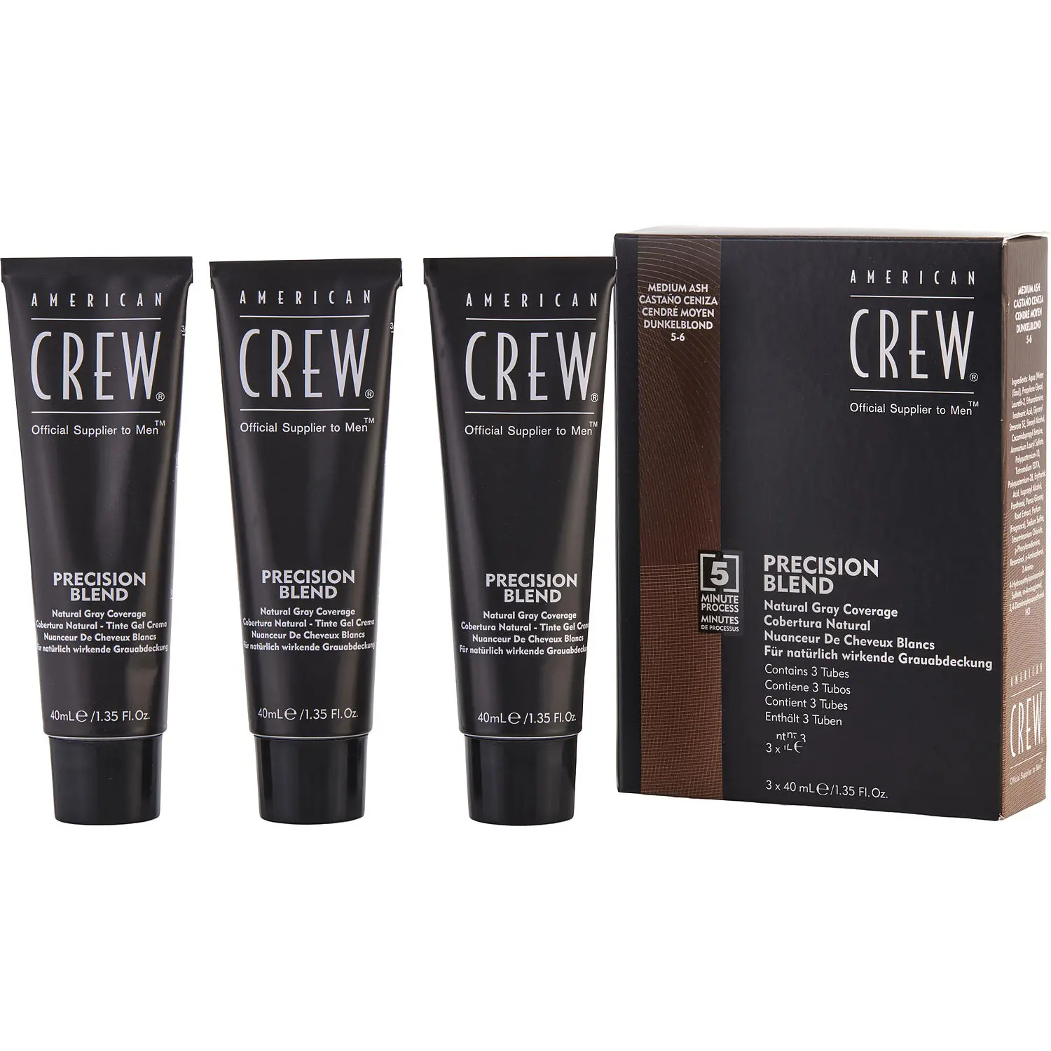American Crew By American Crew Set-Precision Blend - Medium Ash- 3 X For Men