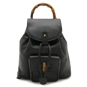 Pre-owned GUCCI Others Tote Bags Bamboo Leather Backpack