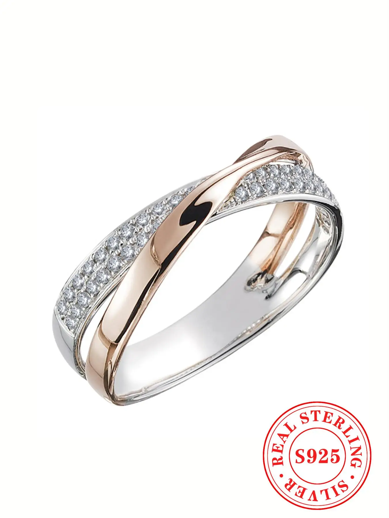 925 Sterling Silver Fashion Artificial Gemstone Decorated Ring, Luxury Jewelry for Women, Trendy All-match & Exquisite Jewelry for Birthday Gift