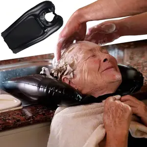 Inflatable Hair Washing Basin, Portable Inflatable Hair Washing Basin for Sink & Bedside, Comfortable Hair Washing Basin for Elderly, Children, Bedridden, Basin Container