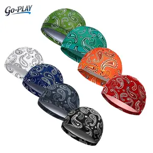 4Pcs Unisex Paisley UPF 50+ UV Protection Cooling Skull Cap Helmet Liner | CyclingTok MotorcycleTok OutdoorTok SunSafeTok Sweat Wicking Breathable Beanie Hat | for Cycling Running Hiking Gym Summer Outdoor Sports