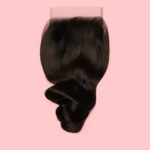 Human Hair:  5x5 and 6x6 Lace Closure - Loose Wave
