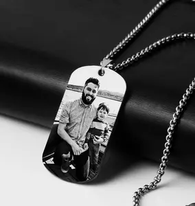 Customize personalized photo tags,Laser engraving,Photo dog tag,Perfect for all holiday gifts,ollie shop.