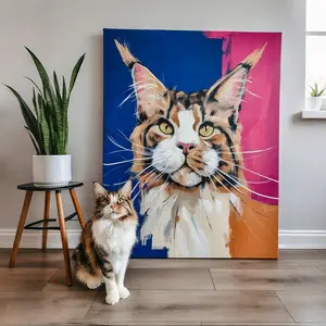 Custom Paint by Numbers Pet Couple Family Portrait Kit High-Quality Canvas Vivid Pre-Mixed Paint Colors Perfect for Beginners & Pros Home Decor Beginner-Friendly Experience Complete Creativity Kit Safe & Kid-Friendly Materials Gallery-Worthy Results