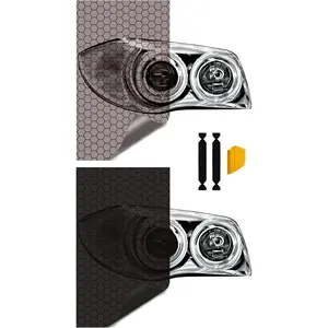 Headlight/Taillight Tint, Hex (Honeycomb), 2 Roll Bundle, Gloss, Light & Dark  (16in x 60in), N1