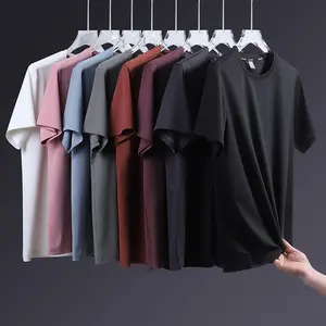 Pack of 5 summer short-sleeve T-shirts for men — breathable, cool fitness training tops with crew neck, lightweight sports casual design, multicolor mix