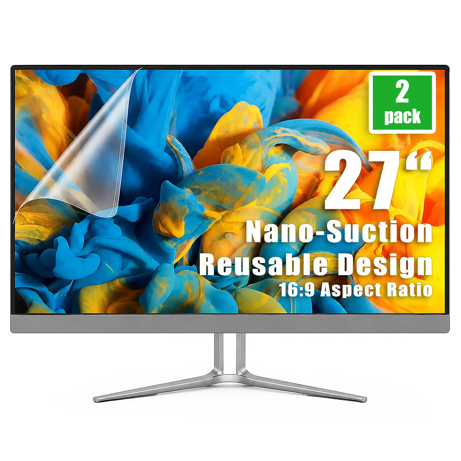 [2-Pack]  Anti Glare Blue Light Block Computer Monitor Screen Protector