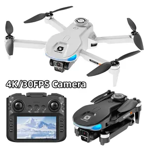 Foldable 4K quadcopter drone, upgraded version with standard screen + large-screen controller, 3D flips + one-key takeoff, high-definition aerial photography, charging interface for long battery life, beginner-friendly aerial filming drone Folding Rc