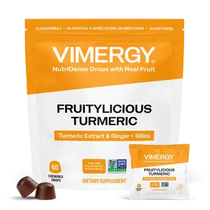 VIMERGY Fruitylicious Turmeric NutriDense Drop, 30 Capsules