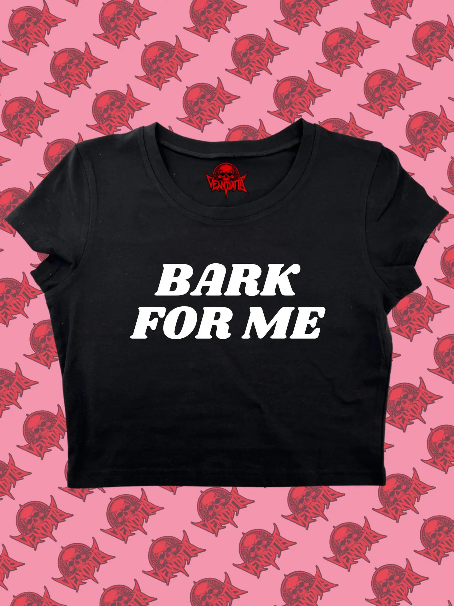 Bark For Me Stacked Crop Top | Funny Crop