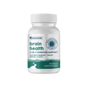 NativePath Brain Health - 4-in-1 Nootropic Brain Supplement for Memory & Focus - Bacopa Monnieri, Alpha GPC, Ginkgo Biloba & Coffeeberry - 60 Capsules
