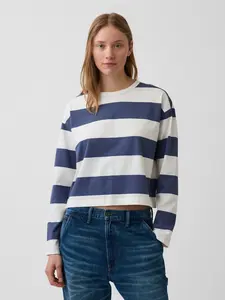 Gap Women's Knit Oversized Crop T-Shirt
