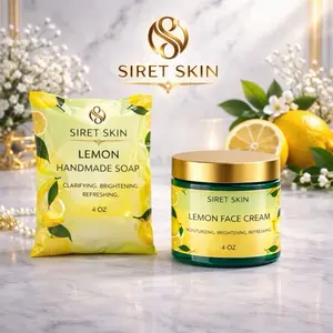 Lemon Brightening Soap & Lemon Face Cream Set Lemon Brightening Soap & Lemon Face Cream Set