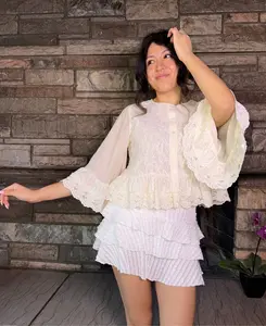 Soft Ivory Lace Blouse