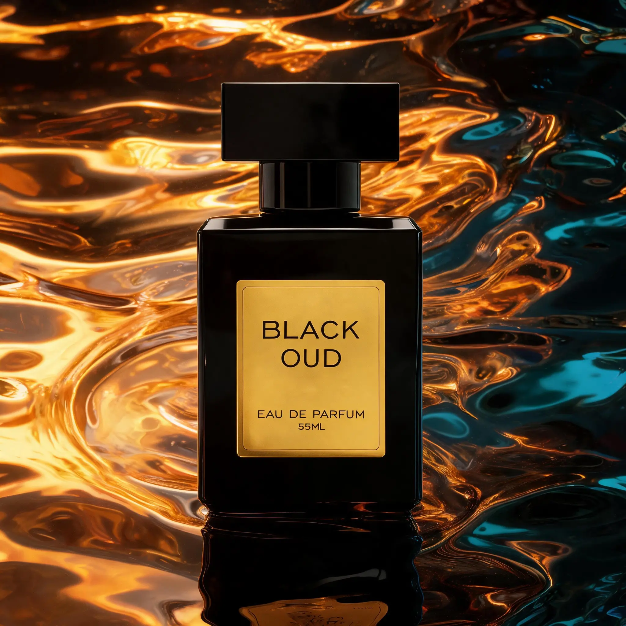 Unisex Black Oud EDP Spray (55ml) - Organic Natural Pheromone Fragrance, Top Notes Ebony-Rosewood-Pepper, Base Notes Sandalwood-Vanilla-Vanilla Amber, Floral Gourmand Day Gift Set