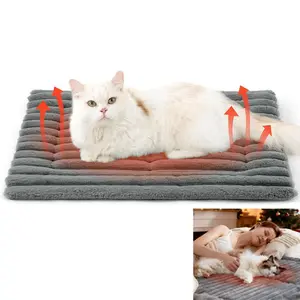 Self Warming Pet Bed, Small Self Heating pet Crate Pad,No Electricity, Thermal Extra Warm Mat Indoor & OutdoorNon-Slip &Washable Noiseless Animal,TikTokShopBlackFriday Choice, Foot Warmer, WarmingPad, Desk Foot Warmer