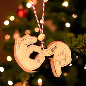 6 7 Christmas Ornament - Festive Decor for Holiday Celebrations Decoration Hand