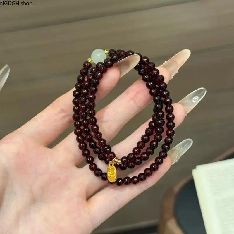 Lucky Rabbit Jade Beaded Bracelet, Gold Accents & Fu Fortune Charm, Soft Opal Tones, Perfect for Lunar New Year, Everyday Wear & Gifting Positive Blessings
