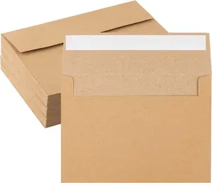 50 Pack Kraft Envelopes - 4 x 6 Inch - Brown - A4 Envelopes, Card Envelopes, Kraft Paper Envelopes, Invitation Envelopes, Postcard Envelopes