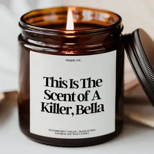 This Is The Scent of Bella Candle, Edward Cullen, Bella Swan, Vampire Gifts, Bookish Gift, Book Lover Gift, Library Candle, Booktok