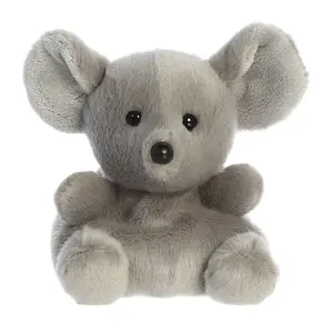 Palm Pals Adorable Chatty Mouse 5 inch Gray Mini Soft Plush Collectable Stuffed Animal