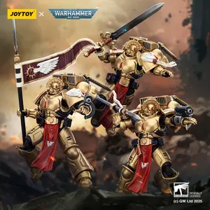 JOYTOY Warhammer 40K & The Horus Heresy Blood Angels Sanguinary Guard 1 & Guard 2 & Guard3 with Angelus Boltgun and Encarmine Spear 1/18 Limited Edition Action Figure Model Collectible for Birthday Christmas Display