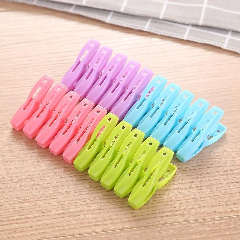 20pcs Four-color Multifunctional Storage Clips Organizer