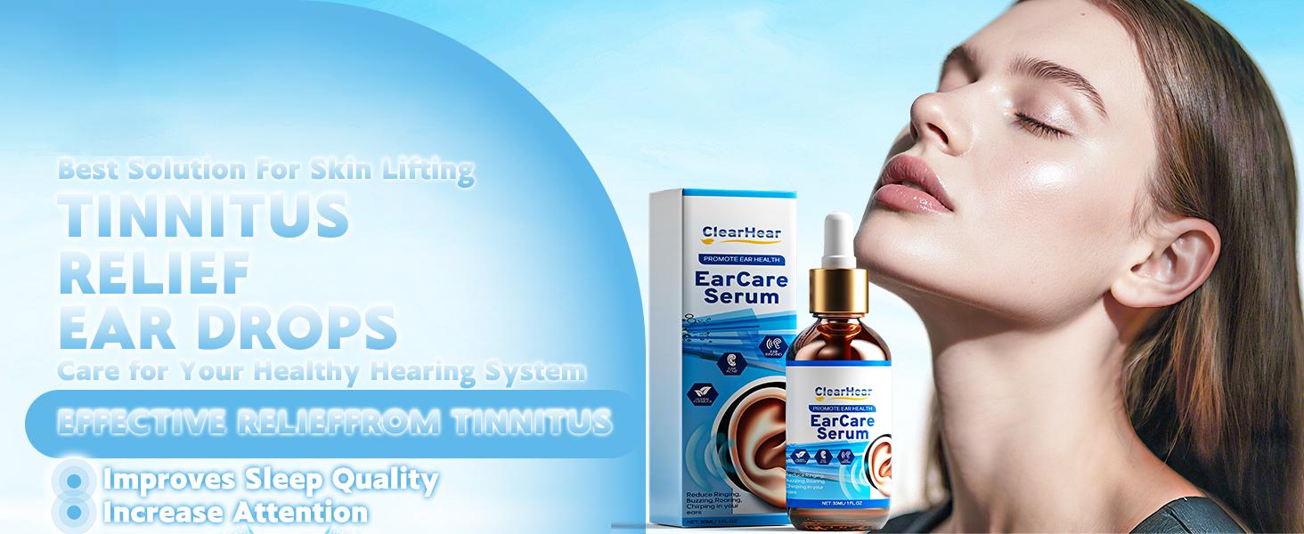 Relieves tinnitus, reduces tinnitus and improves hearing, natural herbal formula, ear drops for tinnitus, supports healthy hearing