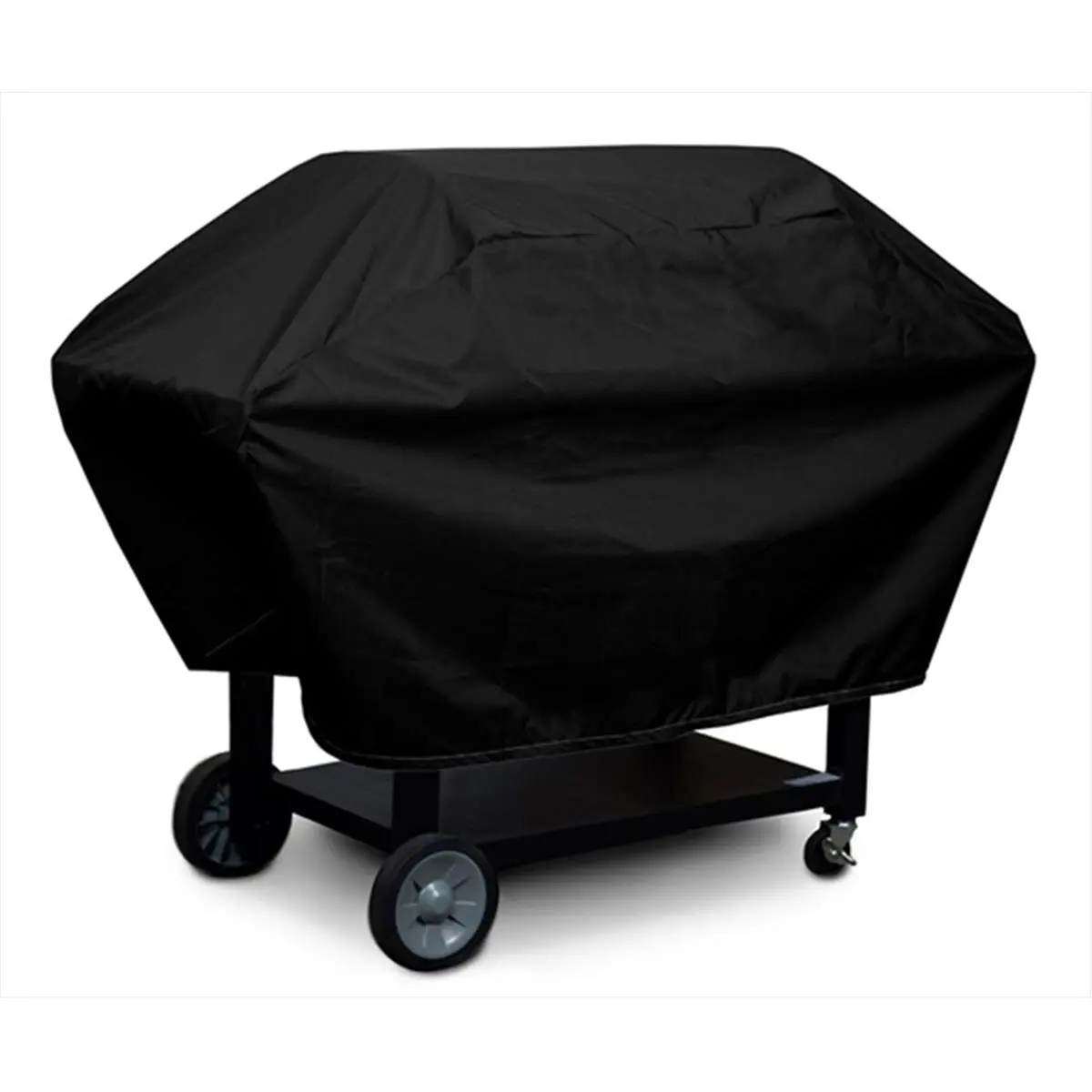 KoverRoos 73050 Ready-to-Use Dust Cover, Lightweight Weathermax 2-Shelf Barbecue Cover with Drawstring - Black - 23 D x 55 W x 23 H in., Ready To Use Dust Covers