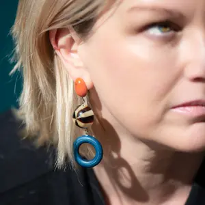 Royal Jester Tri Dot Earrings
