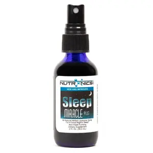 Nutronics Labs Sleep Miracle Plus - All Natural Herbal Liposome Spray for Deep Restful Sleep - Natural Sleep Aid with Passiflora & Melatonin
