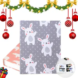 Small Album 4x6 100 Pocket Linen Cover Picture Book Holds 6-Inch Plastic Photos Ideal for Weddings Babies Families Graduation Ceremonies