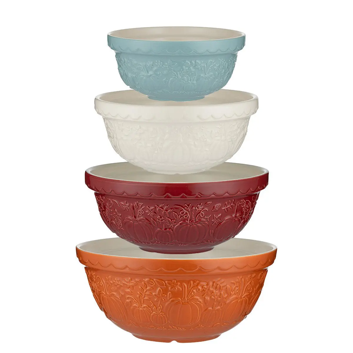 Mason Cash In The Pumpkin Patch 4-Piece Mixing Bowl Set