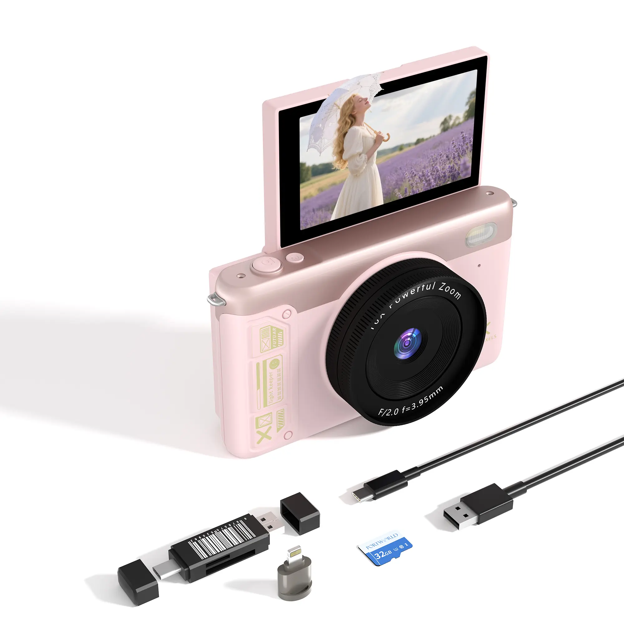 5K Digital Camer, 80MP Vlogging Camera with Flip Screen  Cute Compact Cam for Photography,Portable Camera,Shoot Gift for Girls and Teens tiktokshopbacktoschool