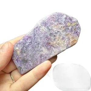 Chaorite crystal slab display charoite crystals of cyr stals stunning fluorite mineral