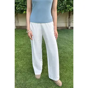 Cannon Relaxed Cotton Pants in White