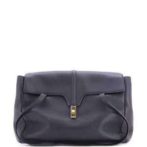 Pre-owned Celine Leather Shoulder Bags Soft 16 Bag Grained Calfskin Large by Rebag