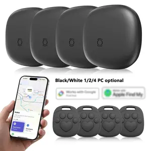 4Pack Smart GPS Tracker, 1 Count Mini Locator Compatible with Android Google Find Hub & with Apple Find My, Anti-loss Alert Device, GPS Smart Device, Anti-loss Locator for Car Keys, Pet, Elderly, Wireless Positioning Tracker